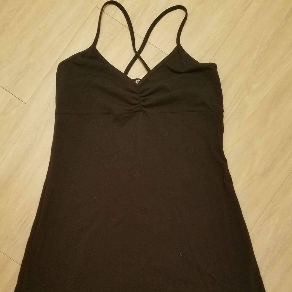 Prana black strappy dress